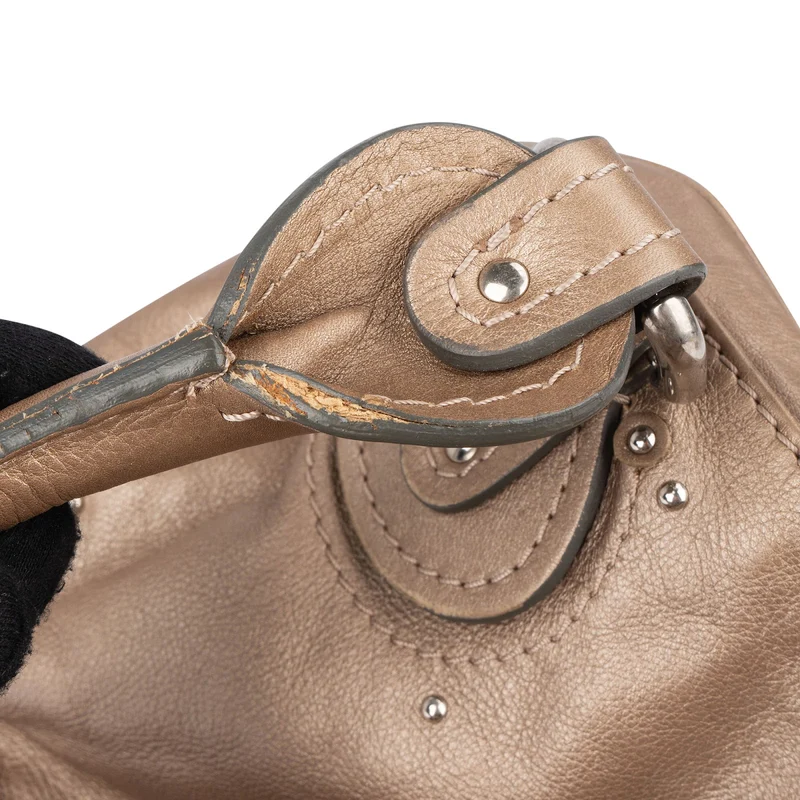 Chloé Leather Studded Paddington Satchel Handbag