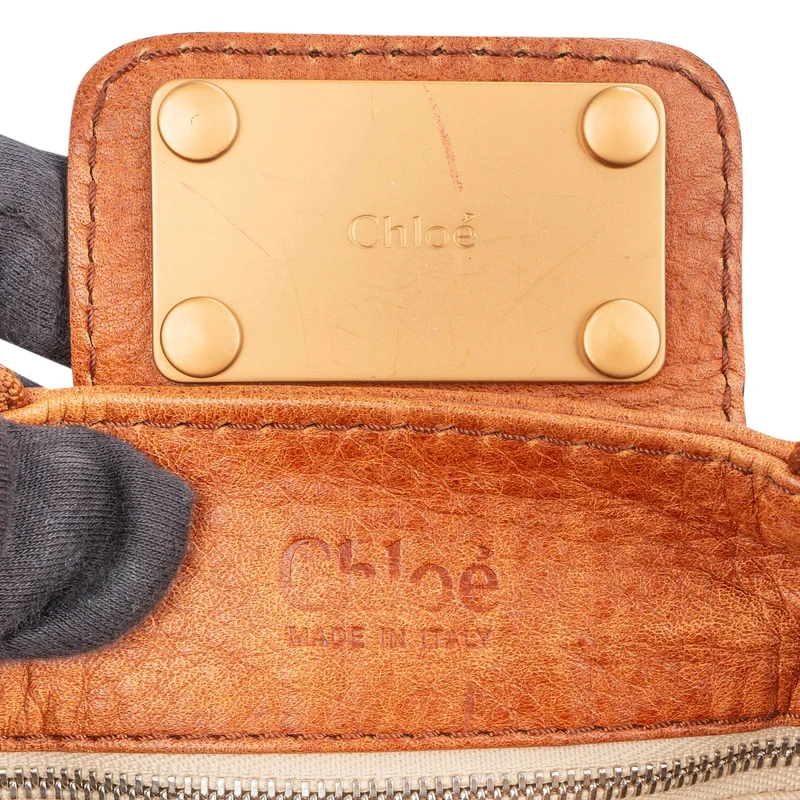 Chloé Pebbled Leather Paddington Handbag