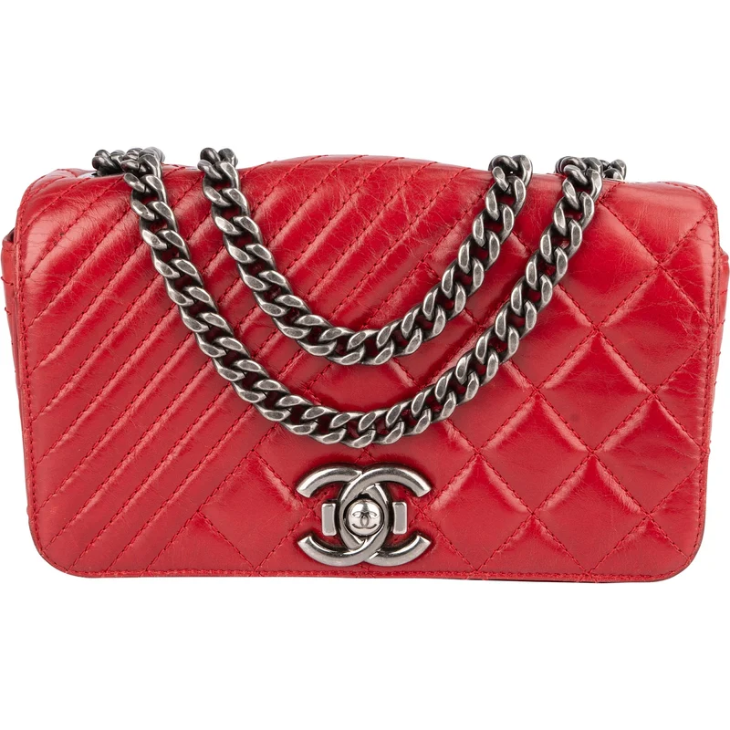 Chanel Quilted Calfskin Leather Boy Single Flap Crossbody Bag