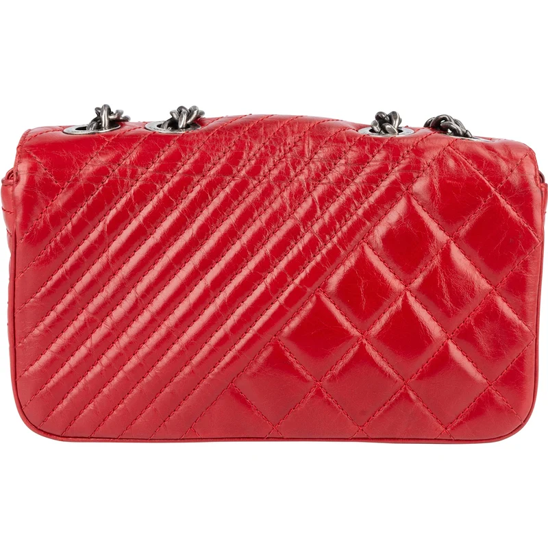 Chanel Quilted Calfskin Leather Boy Single Flap Crossbody Bag