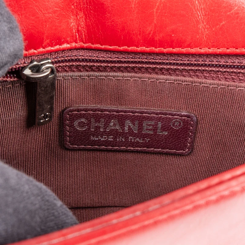 Chanel Quilted Calfskin Leather Boy Single Flap Crossbody Bag