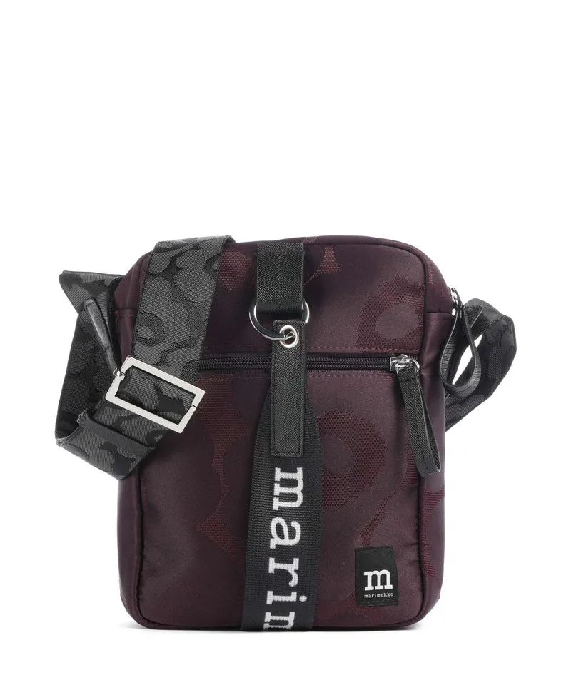 Marimekko Wear All Day Unikko Umhängetasche wine red/dark wine