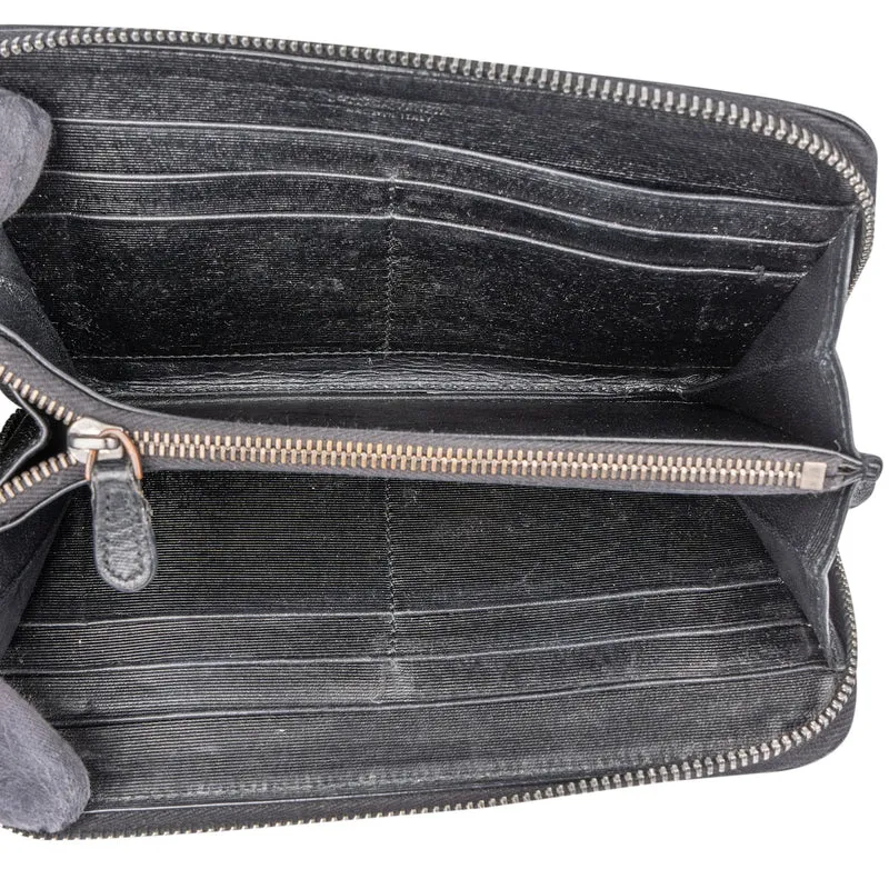 Bottega Veneta Intrecciato Leather Zip Around Wallet