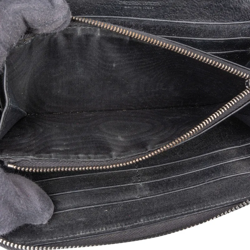 Bottega Veneta Intrecciato Leather Zip Around Wallet