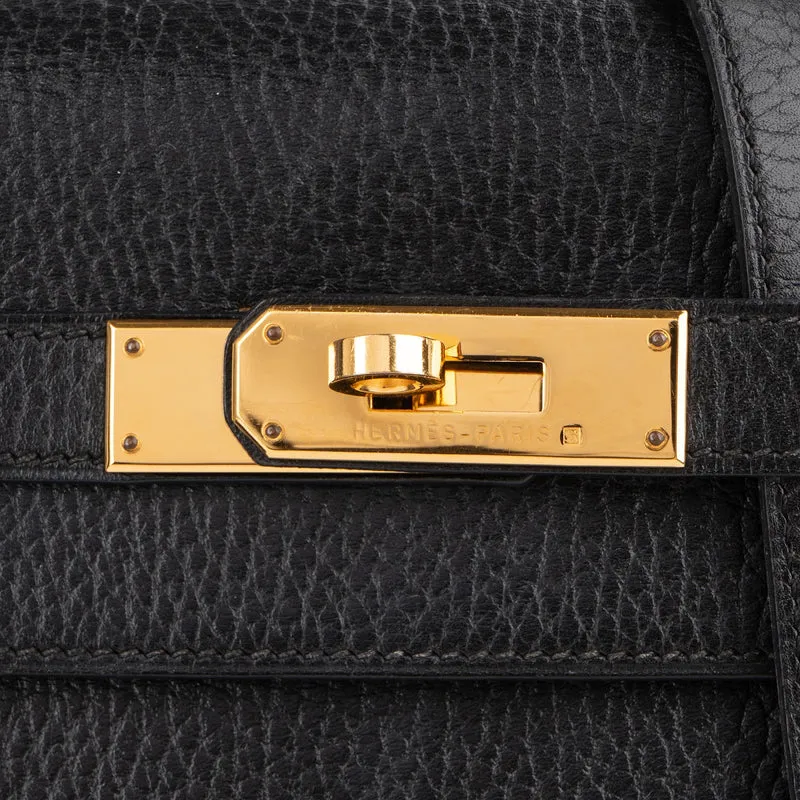 Hermès Ardennes Leather Kelly 35 Sellier Handbag GHW