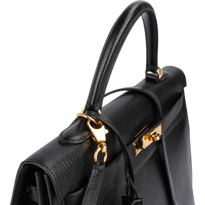 Hermès Ardennes Leather Kelly 35 Sellier Handbag GHW