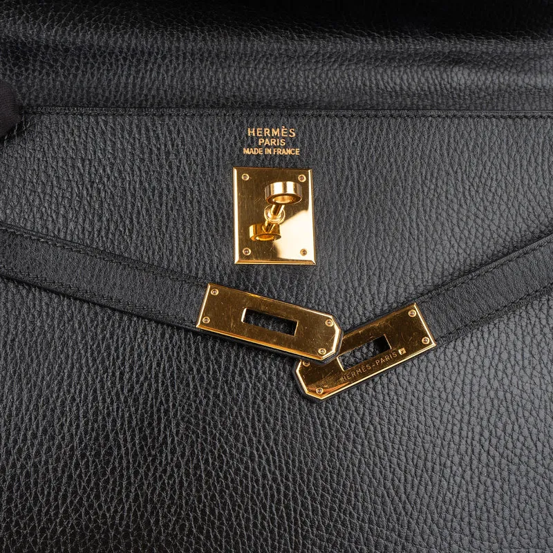 Hermès Ardennes Leather Kelly 35 Sellier Handbag GHW