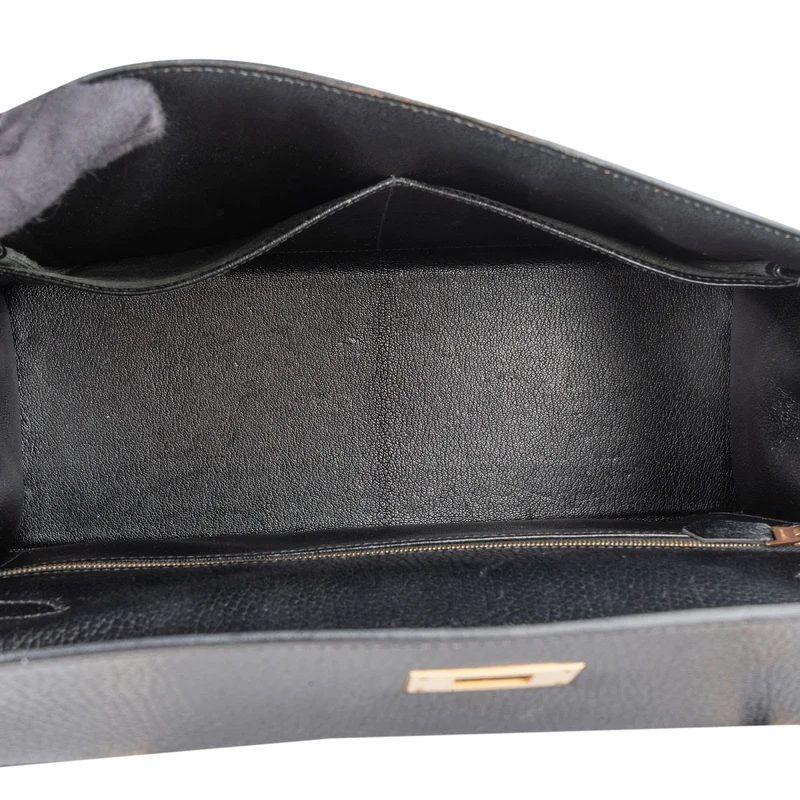 Hermès Ardennes Leather Kelly 35 Sellier Handbag GHW