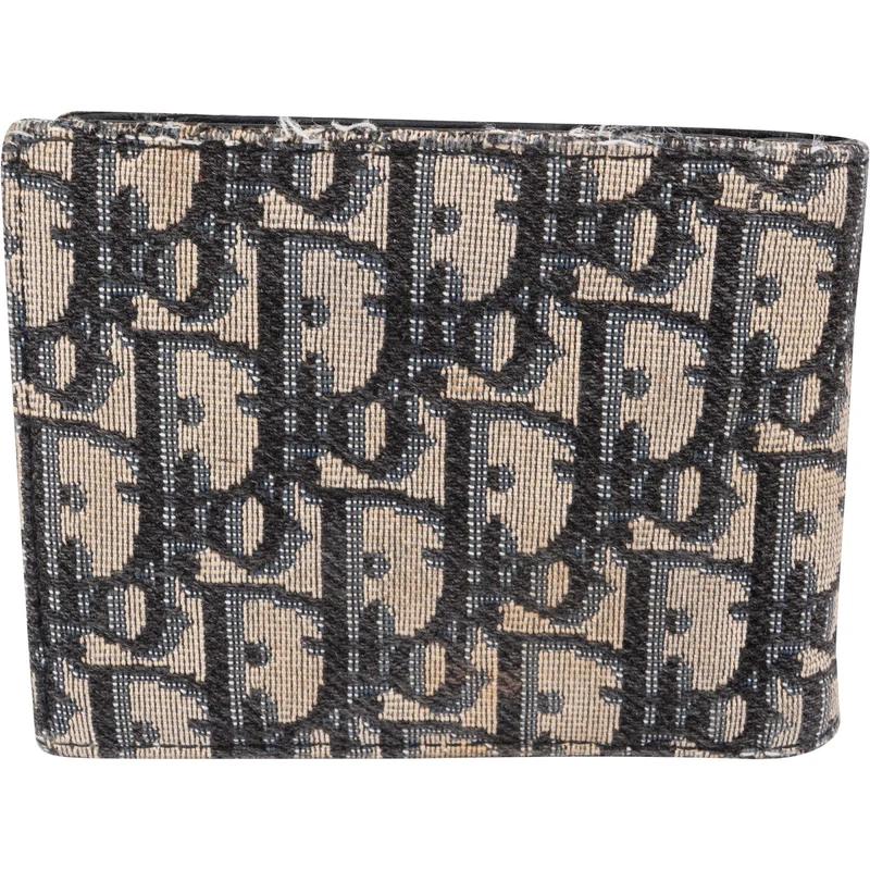 Christian Dior Oblique Trotter Monogram Jacquard Bifold Wallet