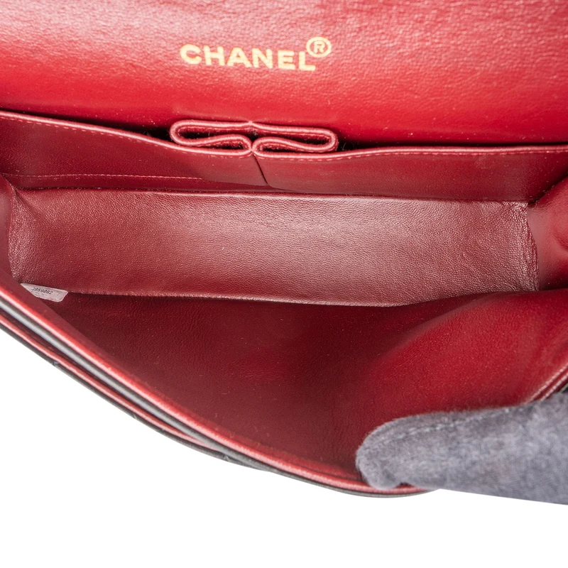 Chanel Quilted Lambskin Medium 24K Gold Double Flap Shoulder Bag