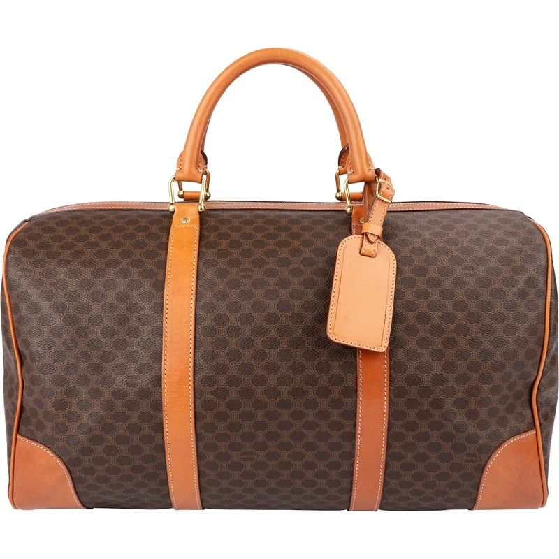 Celine Monogram Macadam Canvas Boston 45 Travel Bag