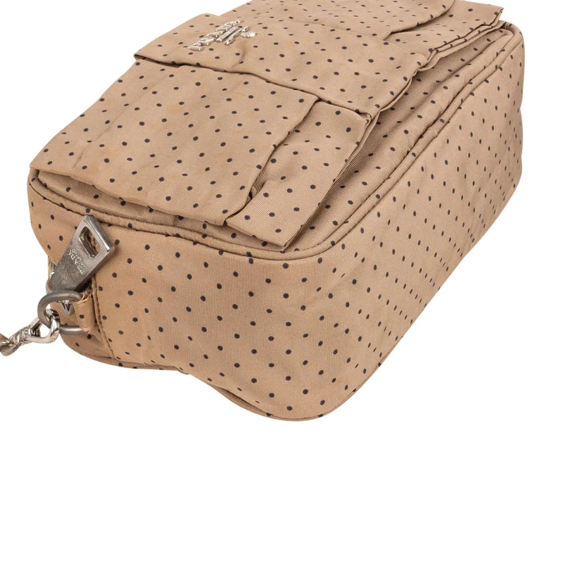 Prada Tessuto Pois Fiocco Faille Dots Small Camera Crossbody Bag