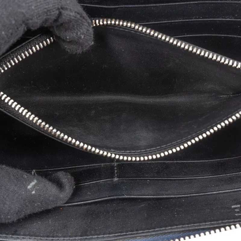 Loewe Leather Monogram Anagram Zip Around Wallet