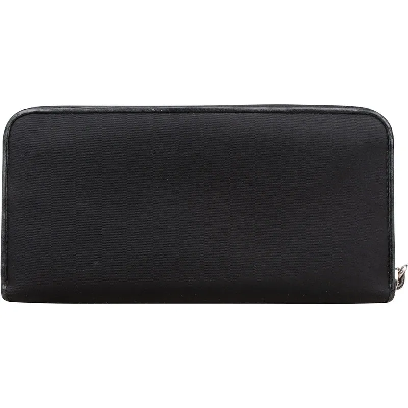 Prada Nylon Triangle Zip Wallet