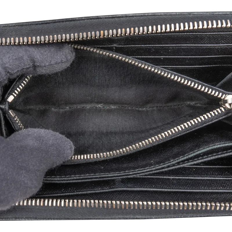 Prada Nylon Triangle Zip Wallet