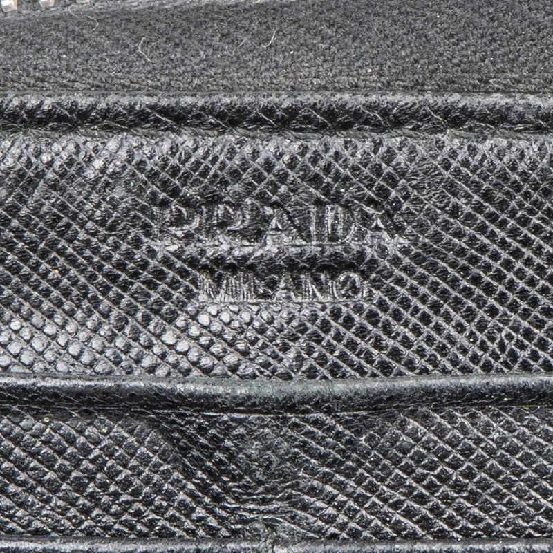Prada Nylon Triangle Zip Wallet