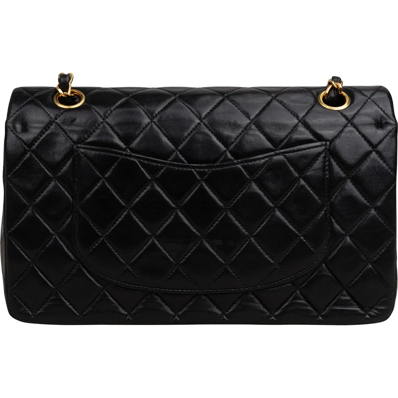 Chanel Quilted Lambskin 24K Gold Medium Double Flap Shoulder Bag