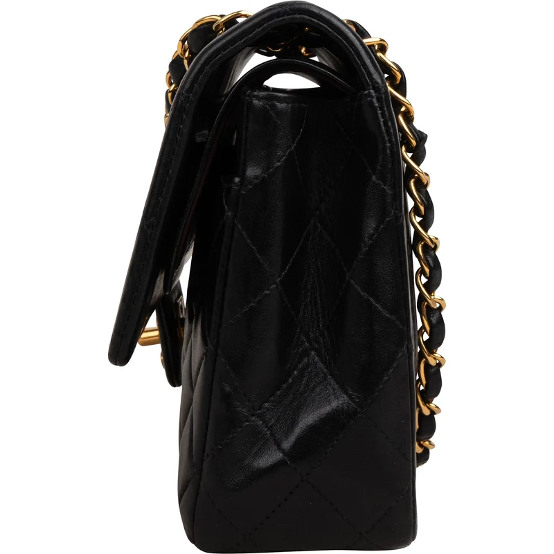Chanel Quilted Lambskin 24K Gold Medium Double Flap Shoulder Bag
