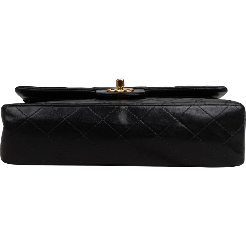 Chanel Quilted Lambskin 24K Gold Medium Double Flap Shoulder Bag