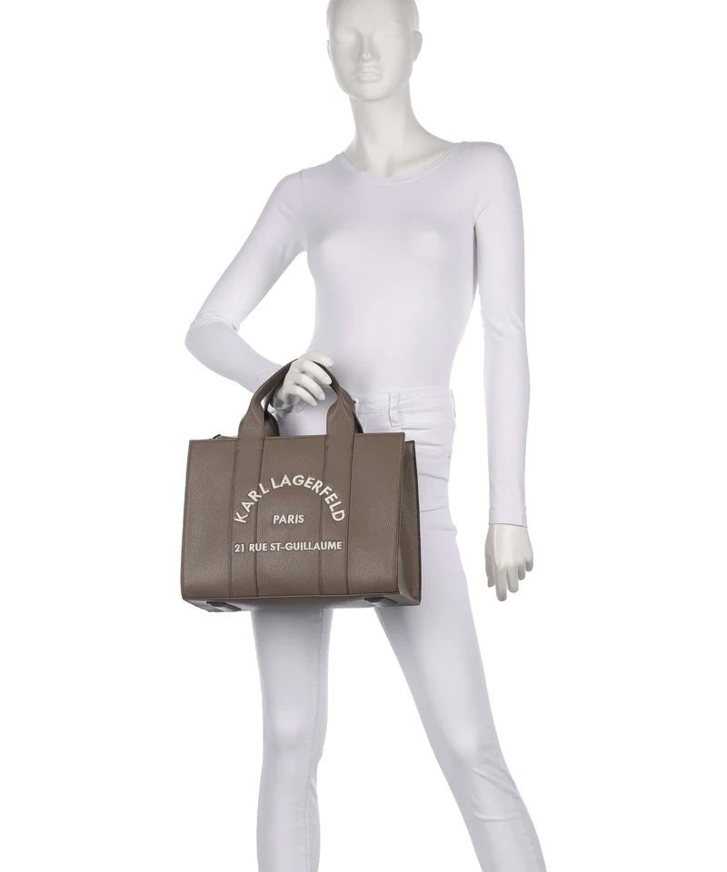Karl Lagerfeld K/Rue St Guillaume Medium Handtasche dark taupe