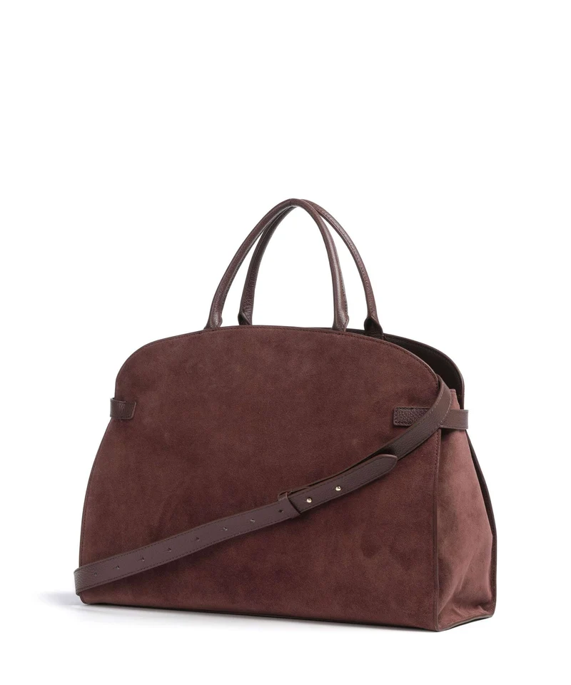 Coccinelle Sabine Suede Handtasche berry