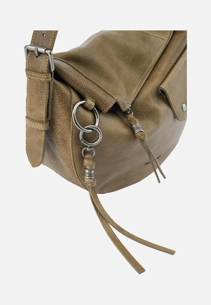 My Forever Friend Shoulderbag With Front Pocket Muddy Khaki - Schultertasche
