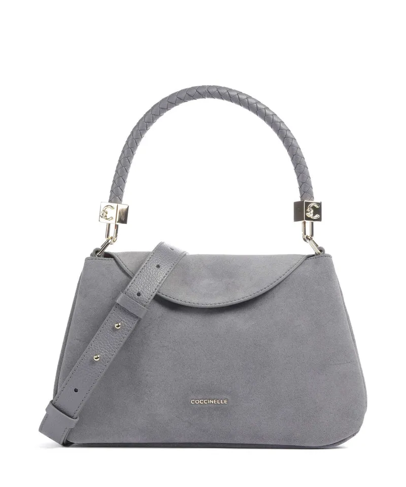 Coccinelle Tiggy Suede Schultertasche stove