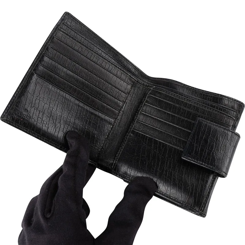 Gucci Monogram GG Web Stripe Bifold Wallet