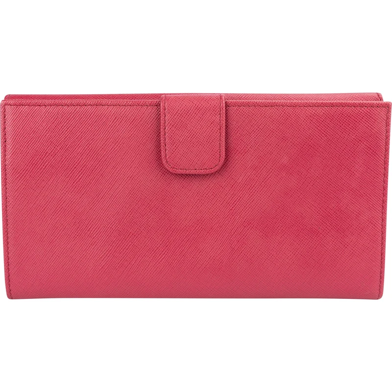 Prada Saffiano Leather Continental Flap Wallet