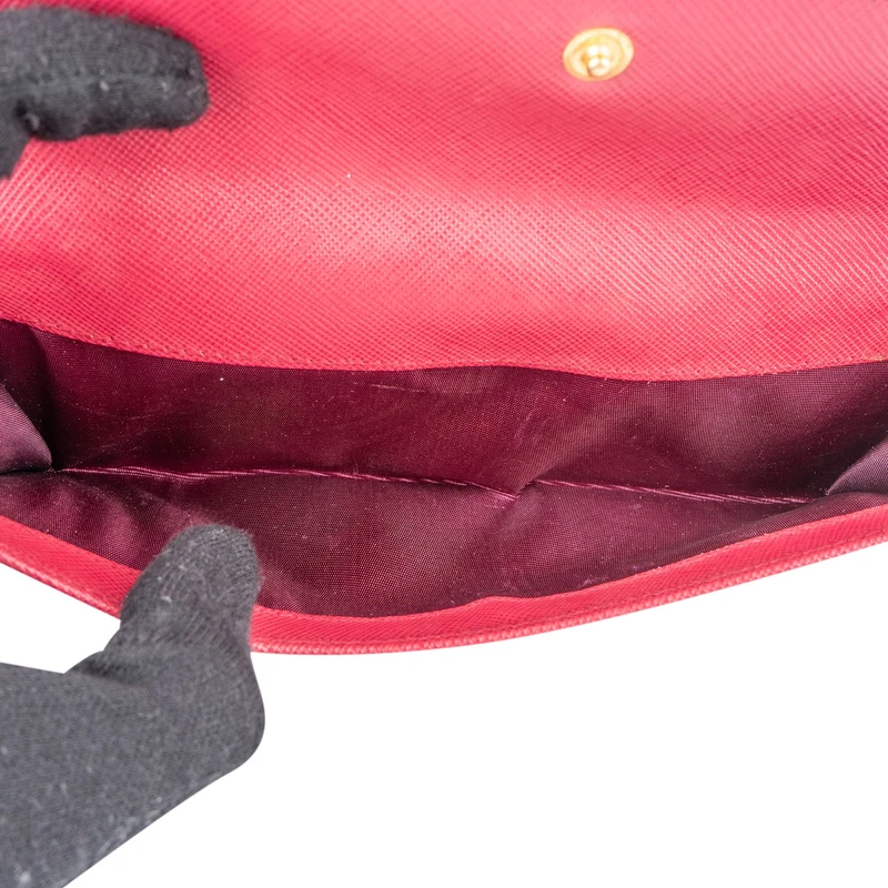 Prada Saffiano Leather Continental Flap Wallet