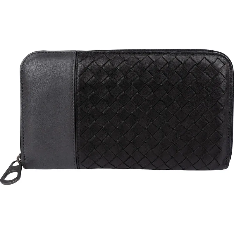 Bottega Veneta Intrecciato Leather Zip Around Wallet