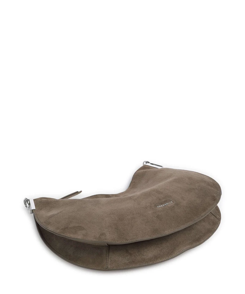 Coccinelle Sunup Suede Schultertasche fango