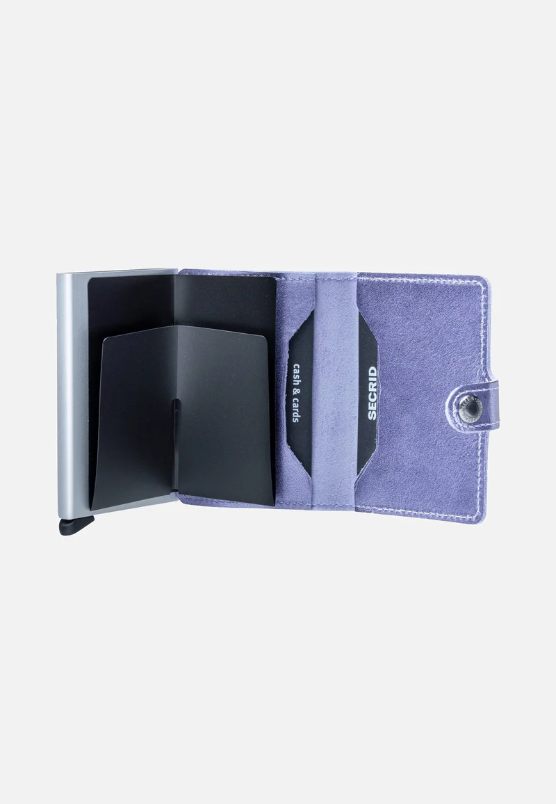 Miniwallet Metallic Metallic Lila-Silver - Portemonnaie