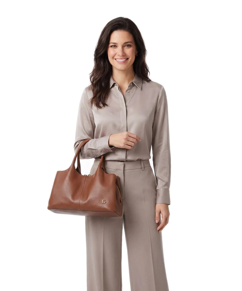 Coccinelle Nell Handtasche cognac