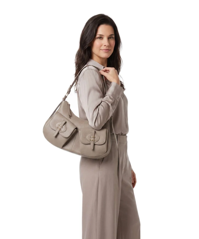Coccinelle Mavery Pocket Beuteltasche warm taupe