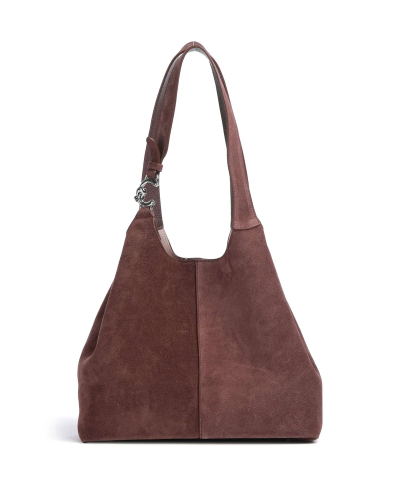 Coccinelle C-Easy Suede Beuteltasche berry