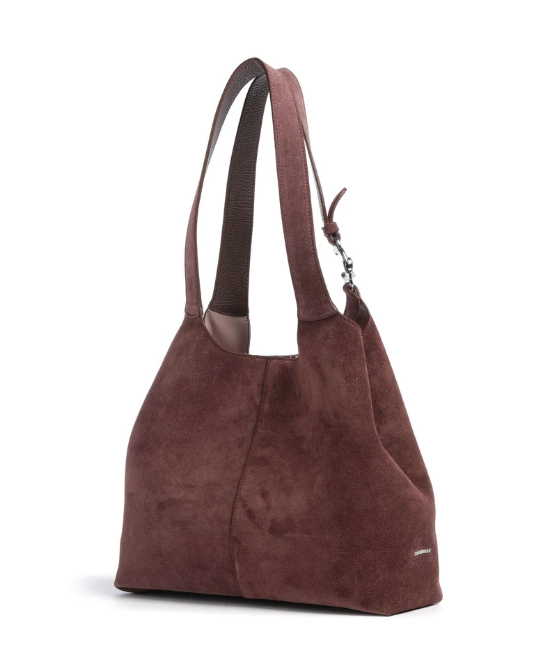 Coccinelle C-Easy Suede Beuteltasche berry