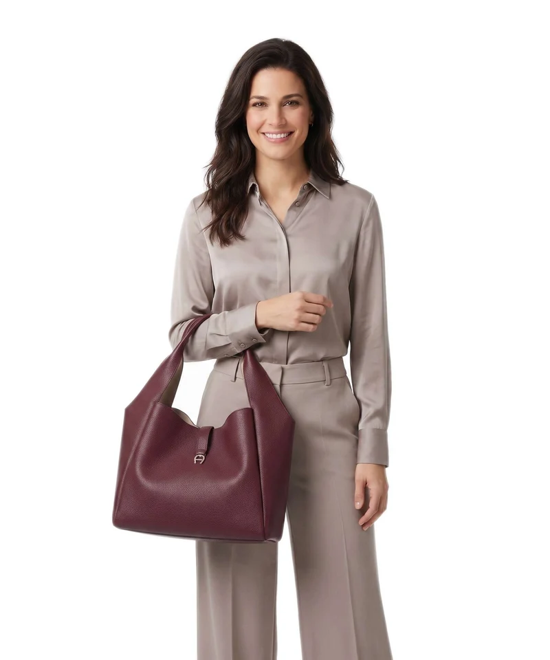 Aigner Zaira M Beuteltasche burgundy