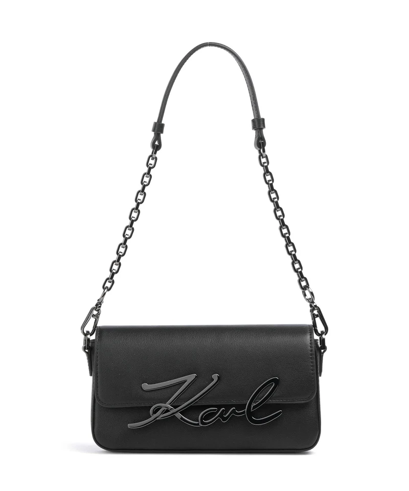 Karl Lagerfeld K/Signature 2.0 Small Schultertasche black/gunmetal