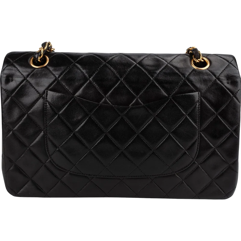 Chanel Quilted Lambskin 24K Gold Medium Double Flap Shoulder Bag