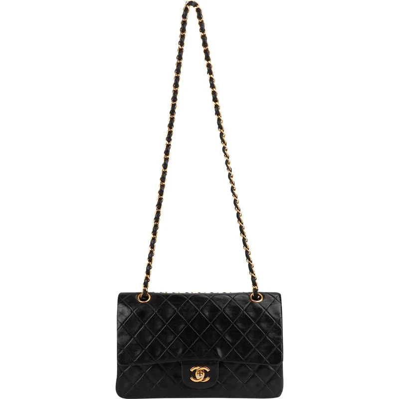 Chanel Quilted Lambskin 24K Gold Medium Double Flap Shoulder Bag