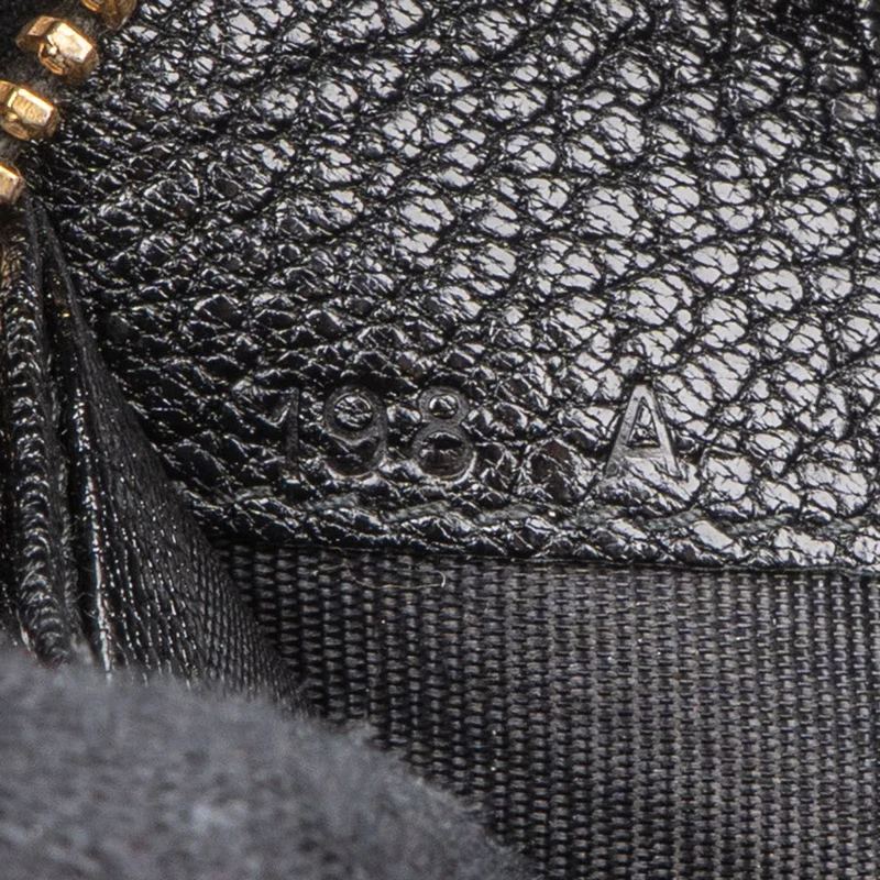 Miu Miu Black Leather Zip Around Wallet