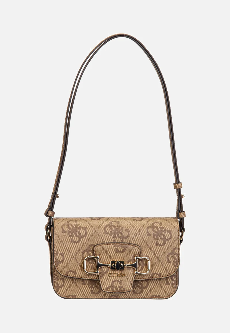 Janie Logo Conv Xbody Flap Latte Logo - Crossbody Bag