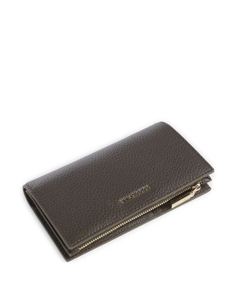 Coccinelle Metallic Soft Geldbörse fango