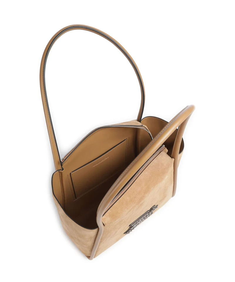 Karl Lagerfeld K/Autograph Patch Shopper caramel
