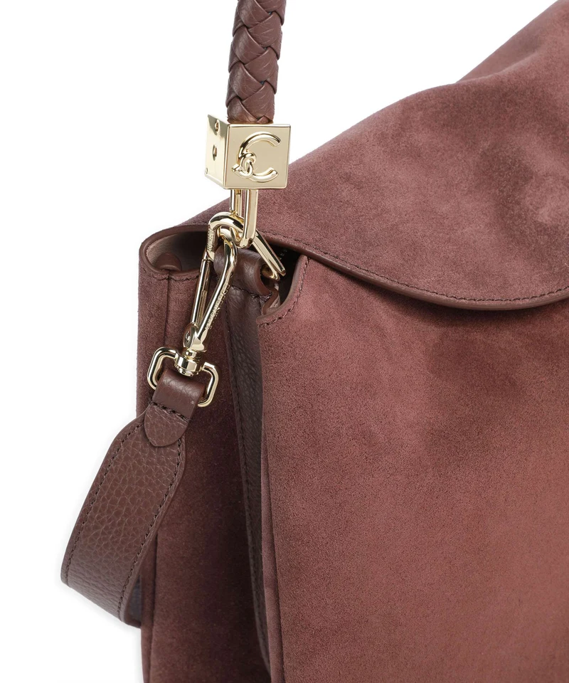 Coccinelle Tiggy Suede Handtasche berry