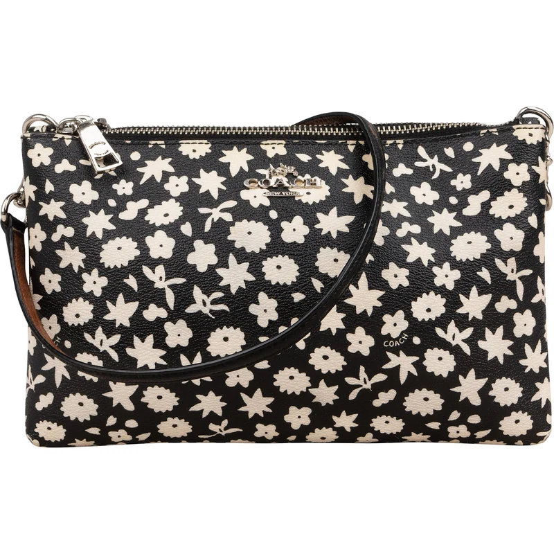 Coach Ditsy Floral Print Double Zip Crossbody Bag