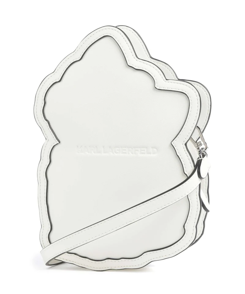 Karl Lagerfeld Ikon Choupette Umhängetasche off white