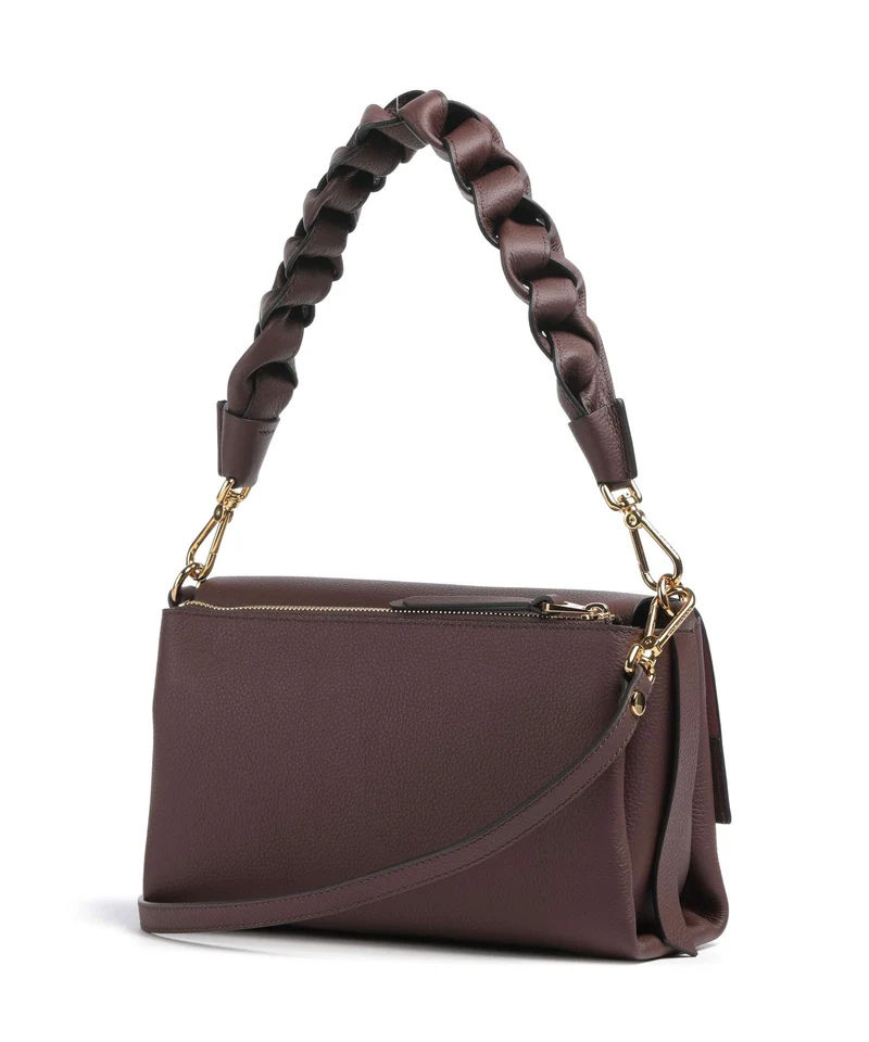 Coccinelle Boheme Grana Double Schultertasche berry/winter rose