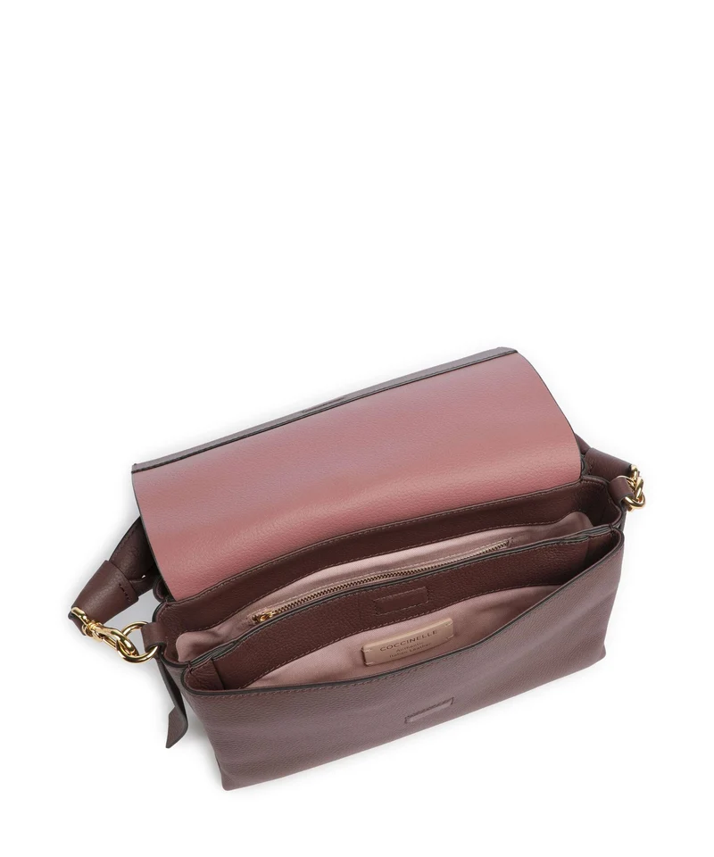 Coccinelle Boheme Grana Double Schultertasche berry/winter rose